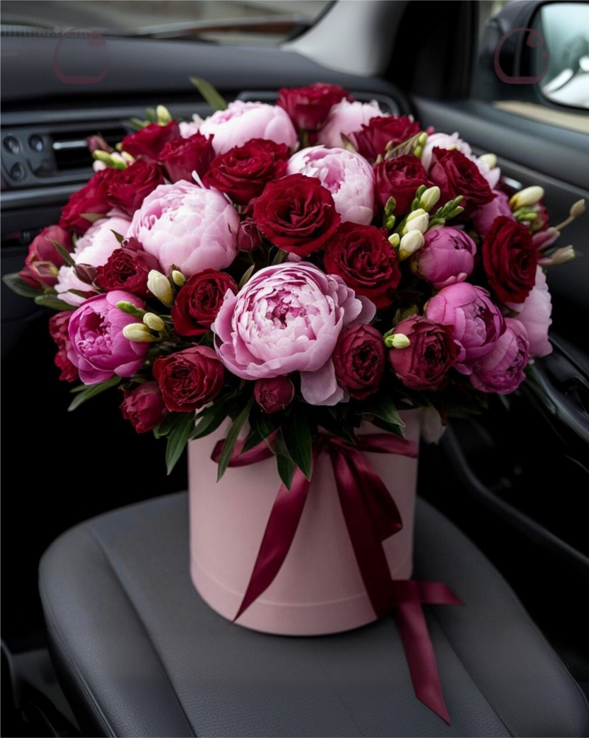 Flores en caja